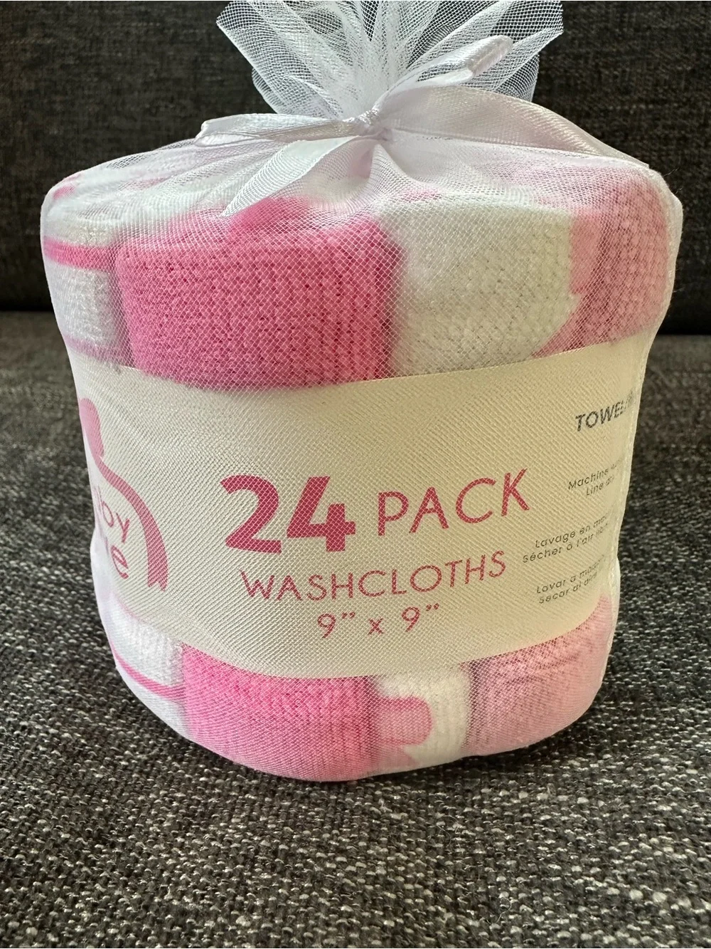 Pink Baby Washcloth Set - Soft Gentle Washcloths